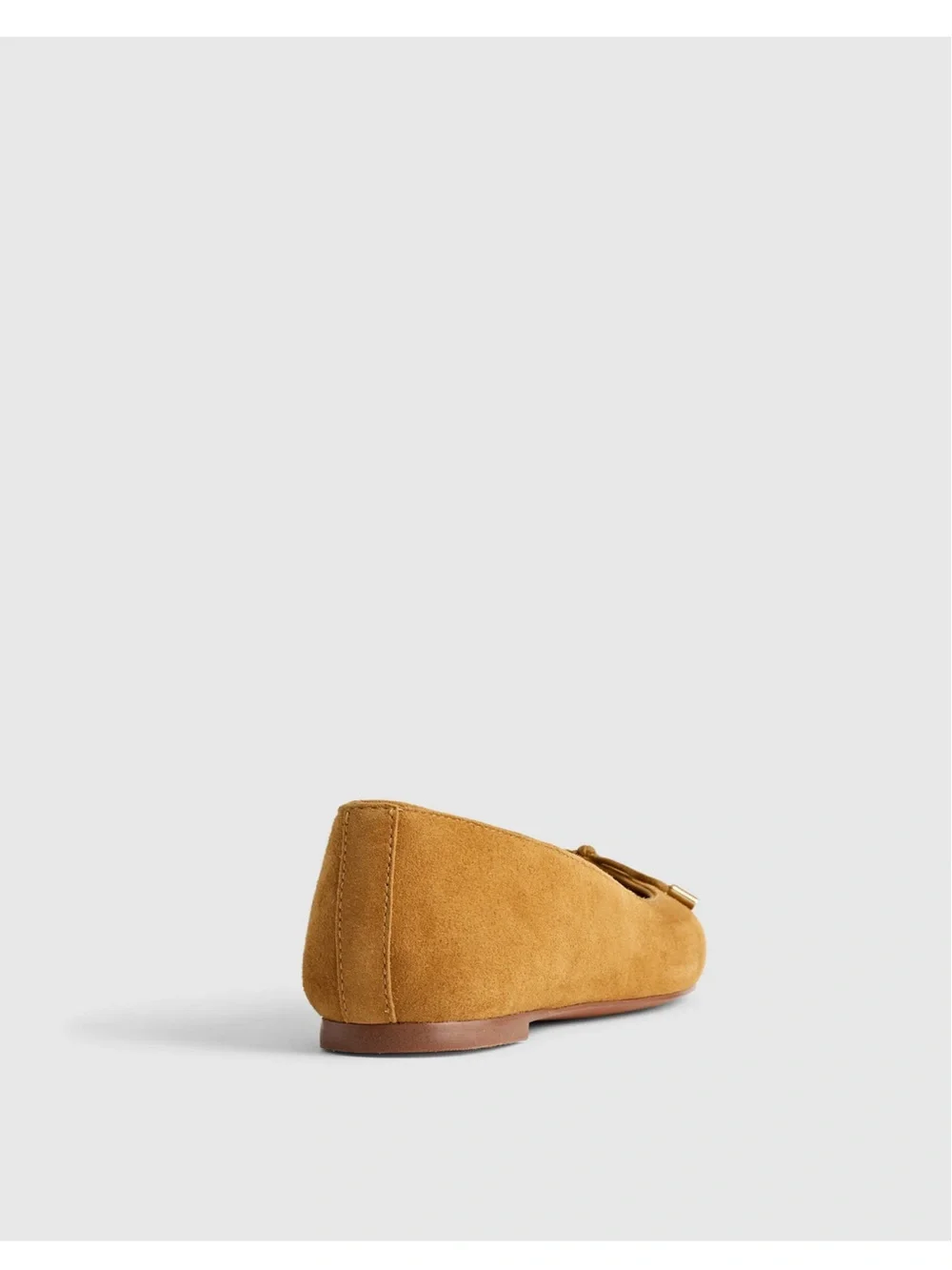 Madewell Suede Ballet Flat in Sand Dune